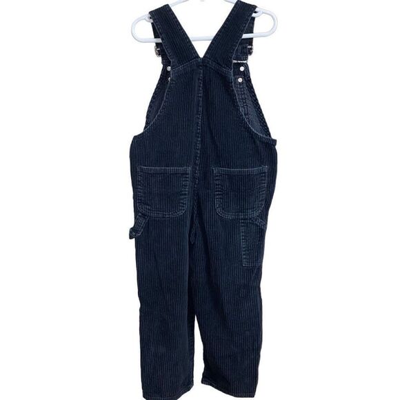 90’s Winnie the Pooh Black Corduroy Overalls - Picture 2 of 5